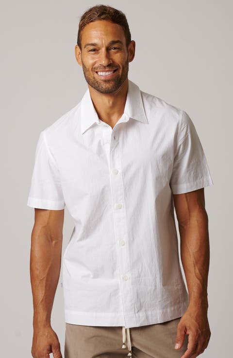 Short Sleeve Cotton Button Up