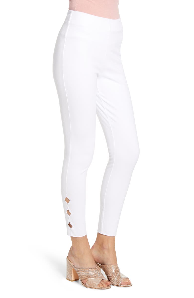 Lysse ́ Side Scallop Crop Denim Leggings, Alternate, color,