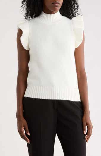 Ruffle Cap Sleeve Sweater