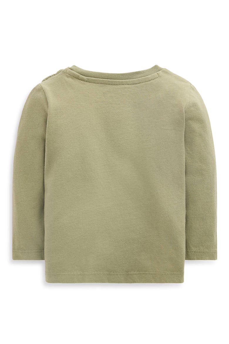 Kids' Applique Long Sleeve T-Shirt, Alternate, color, GREEN TRAINS