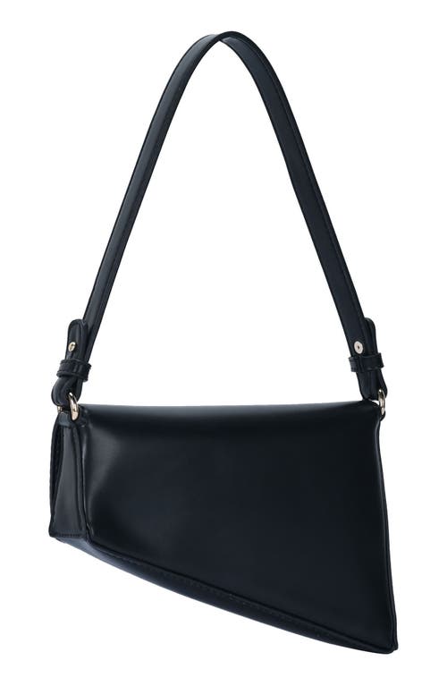 Madison West Mini Asymmetric Shoulder Bag In Black