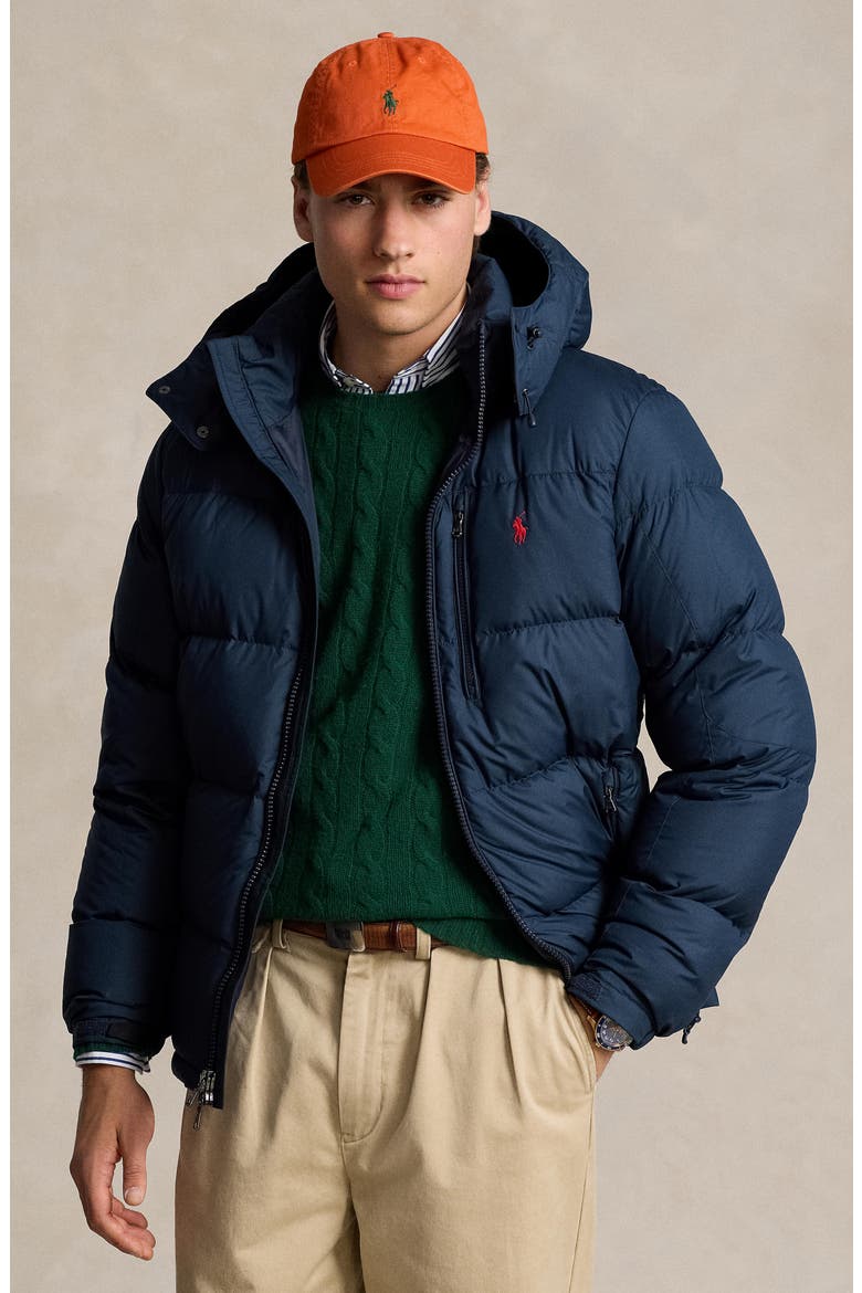Gorham Down Jacket with Removable Hood, Alternate, color, COLLECTION NAVY