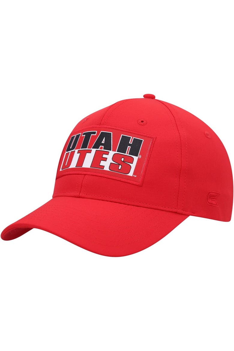Men's Colosseum  Red Utah Utes Positraction Snapback Hat, Main, color, Red