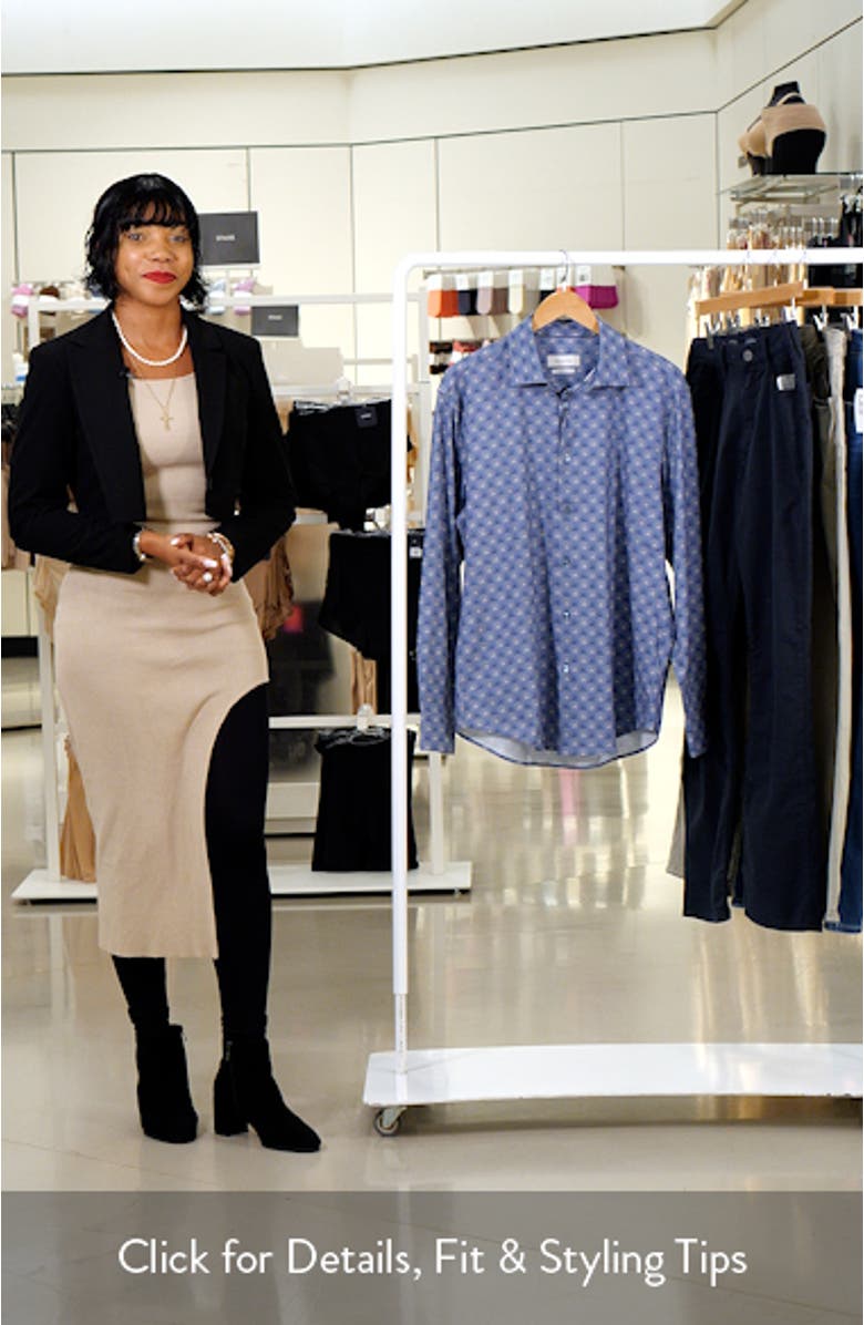 James OoohCotton<sup>®</sup> Leaf Print Button-Up Shirt, sales video thumbnail