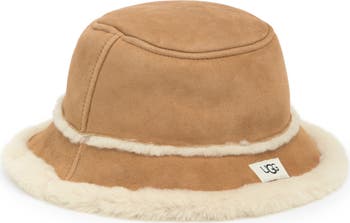 UGG® Genuine Shearling & Sheepskin Bucket Hat | Nordstromrack display picture 1