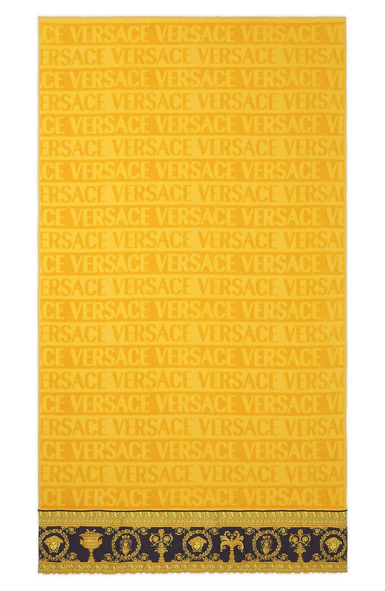 Versace I Heart Baroque Bath Sheet, Alternate, color, 