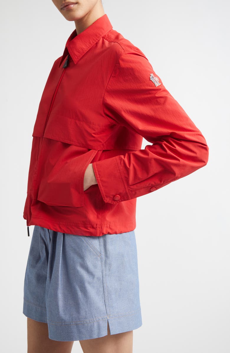 Moncler Grenoble Zip Front Jacket, Alternate, color, Barbados Cherry