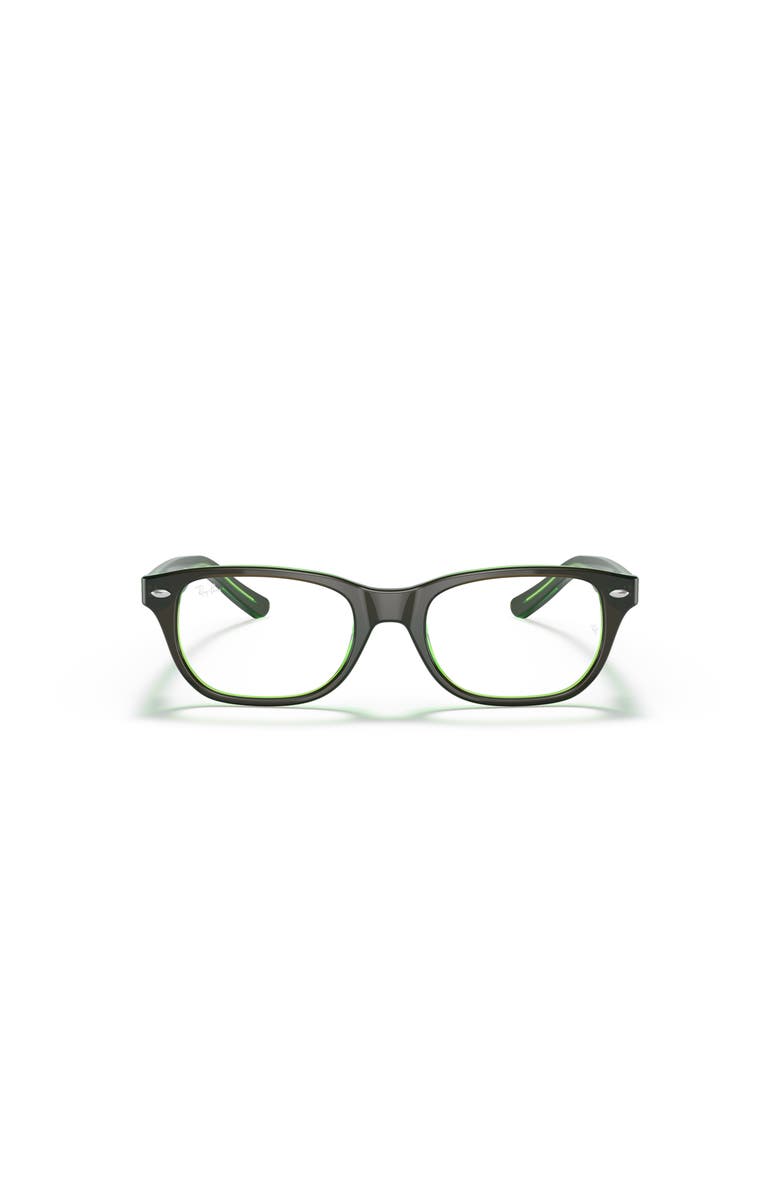 Ray-Ban 46mm Square optical glasses, Alternate, color, Brown