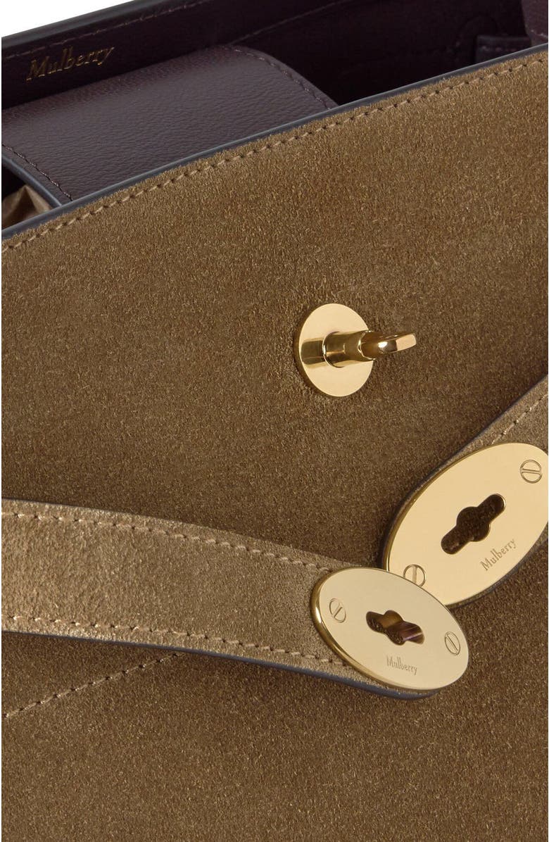 Mulberry Large Islington Bucket Suede, Alternate, color,