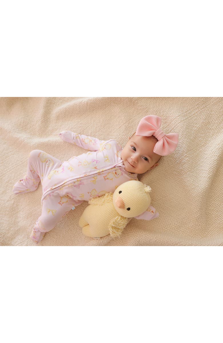 Posh Peanut Edwina Convertible Zip Footie, Alternate, color, Pink