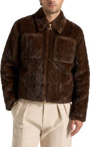 Manière De Voir David Plush Cable Embossed Jacket