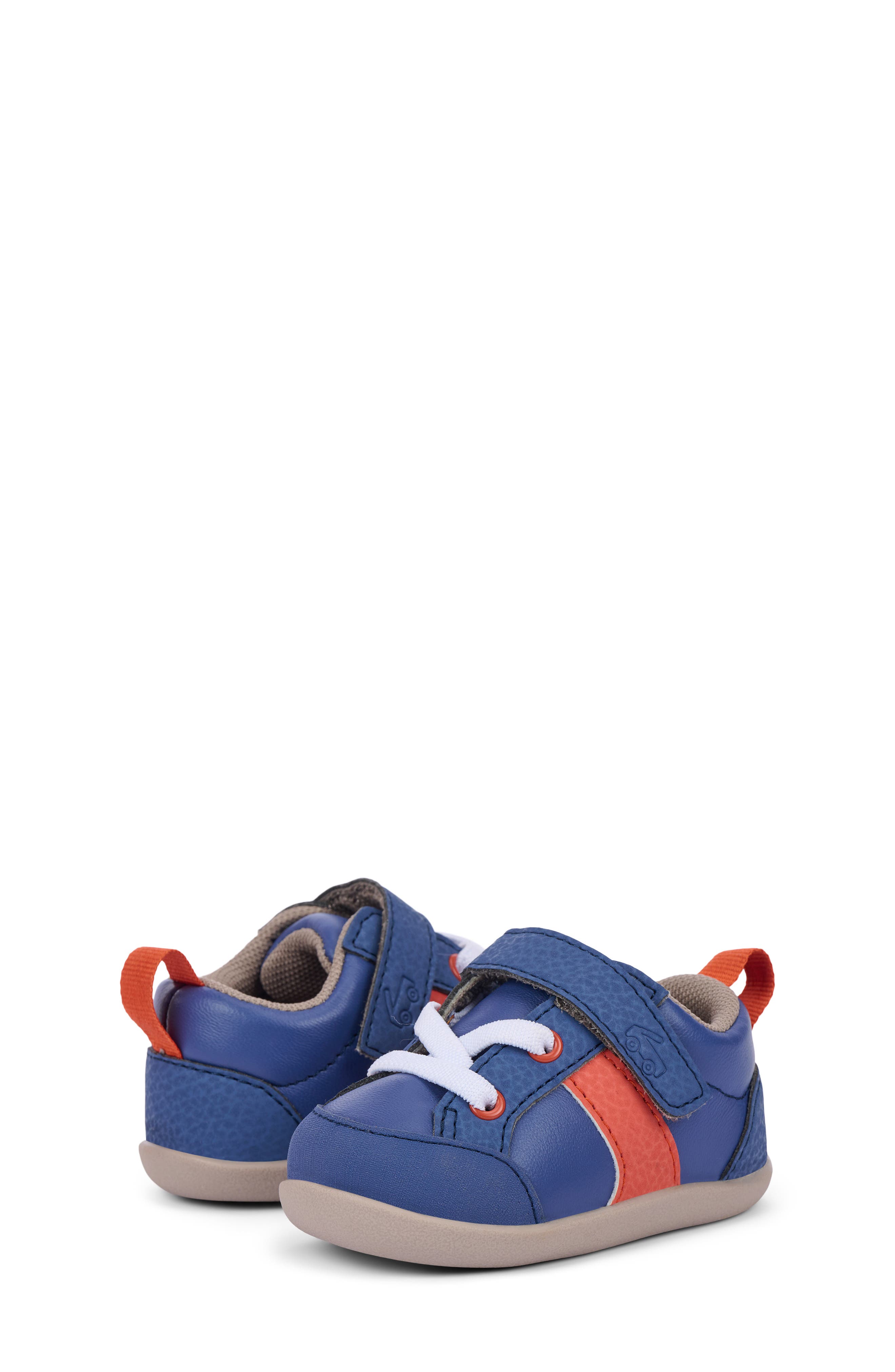 See Kai Run Kids' Mini Connor Sneaker, Alternate, color, Navy/ Orange