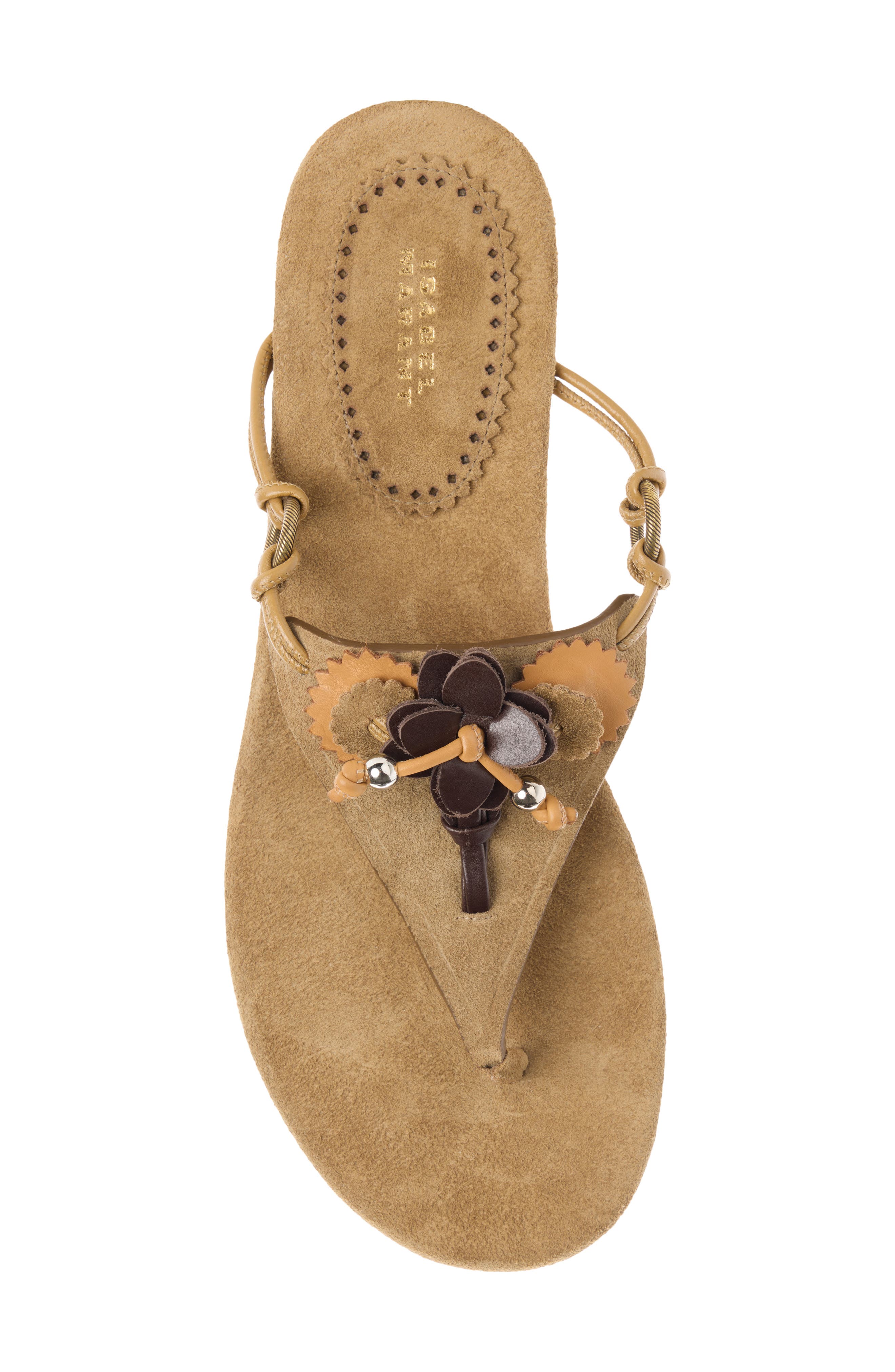Isabel Marant Elato Embellished Flip Flop, Alternate, color, 50Ta Taupe