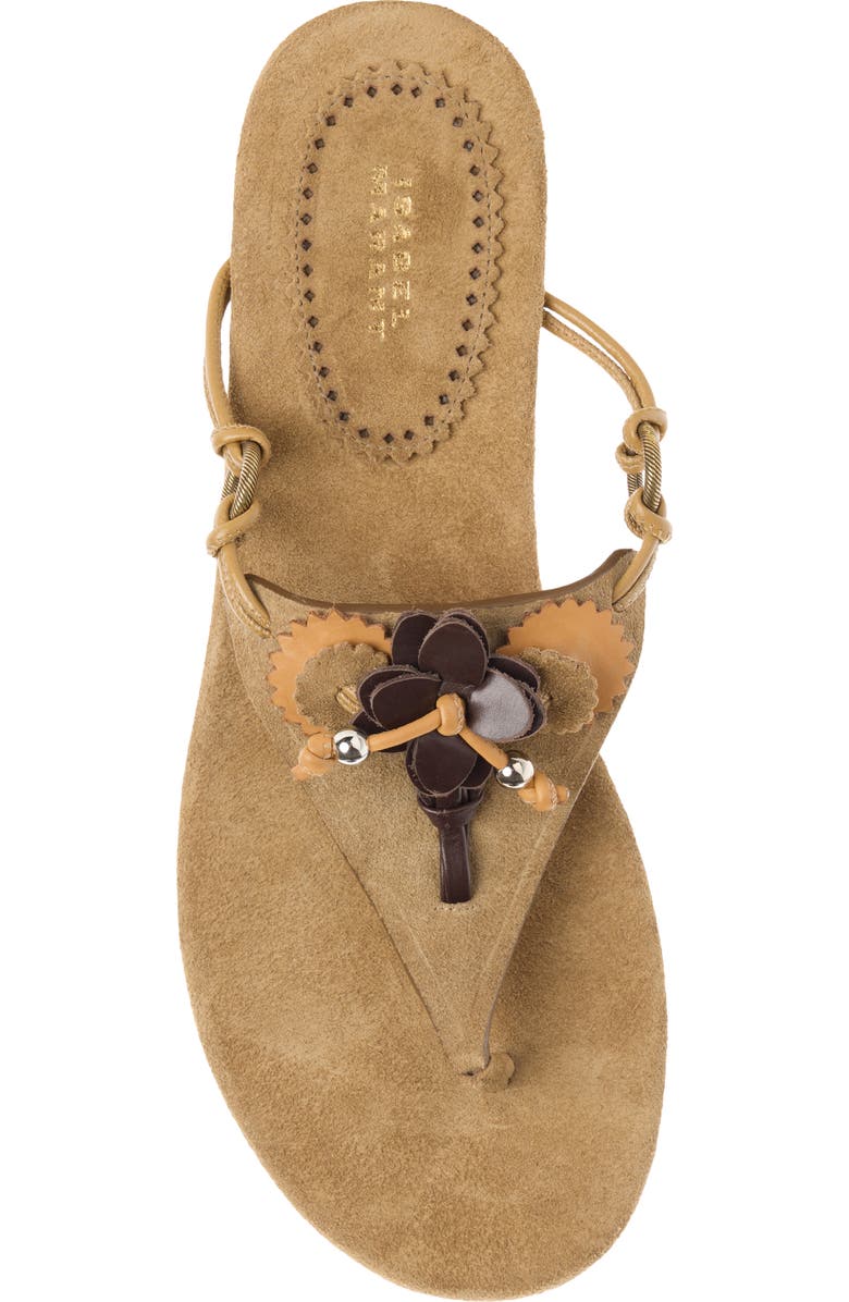 Isabel Marant Elato Embellished Flip Flop, Alternate, color, 50Ta Taupe