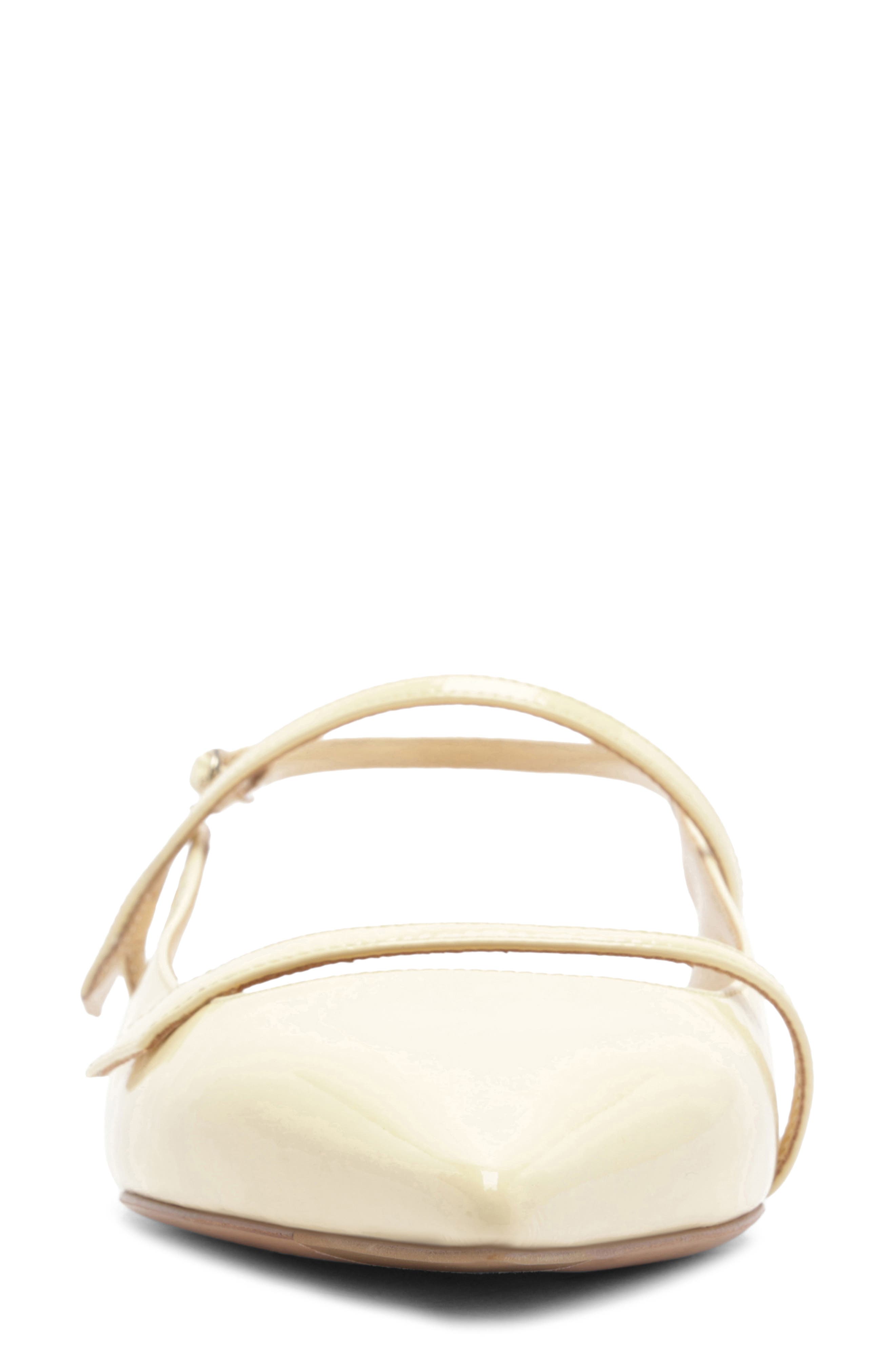 Alexandre Birman Tita Pointed Toe Slingback Flat, Alternate, color, Creamy