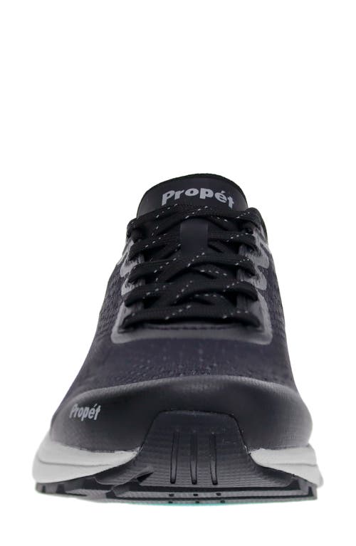 Propét One Evolve Walking Sneaker In Black/aqua