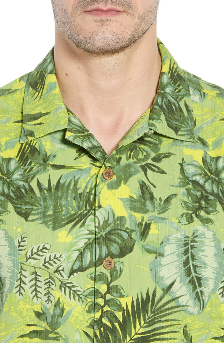 Tommy Bahama Selva Shores Silk Blend Performance Camp Shirt, Alternate, color,