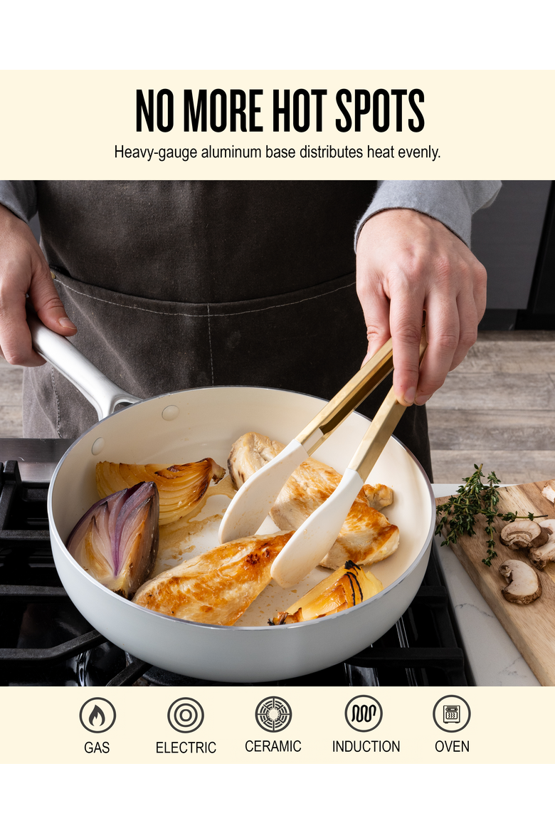 Mobi 8-Piece Nonstick Cookware Set, Alternate, color, Cannoli Cream