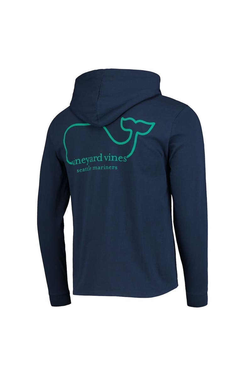 vineyard vines Men's Vineyard Vines Navy Seattle Mariners Long Sleeve Hoodie T-Shirt, Alternate, color, Navy
