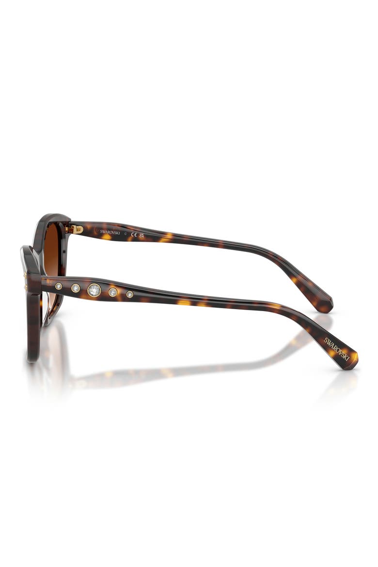 54mm Gradient Square Sunglasses, Alternate, color, HAVANA / GRADIENT BROWN