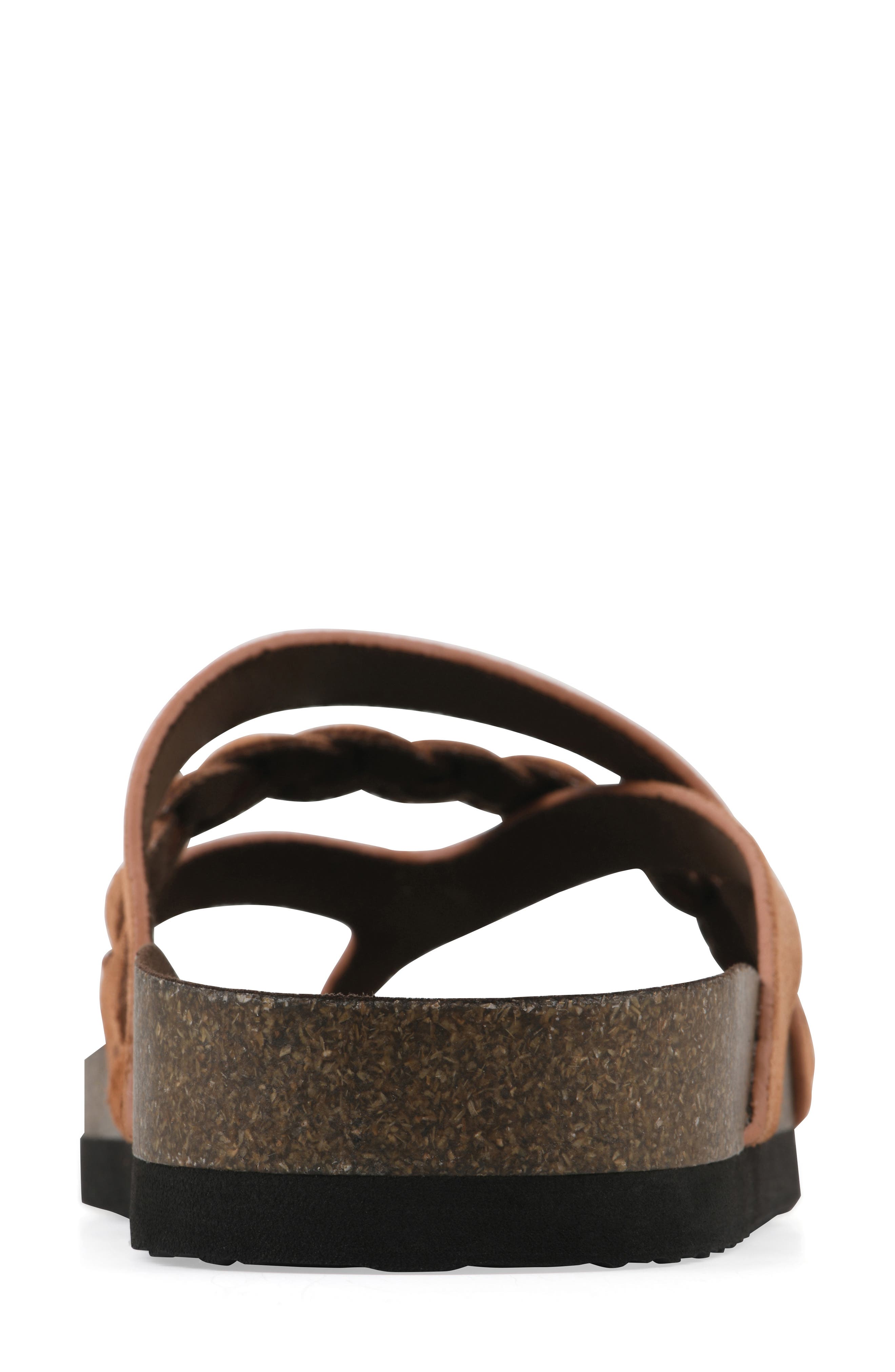 Halogen Slide Sandal, Alternate, color, PEACH COBBLER/ SUEDE