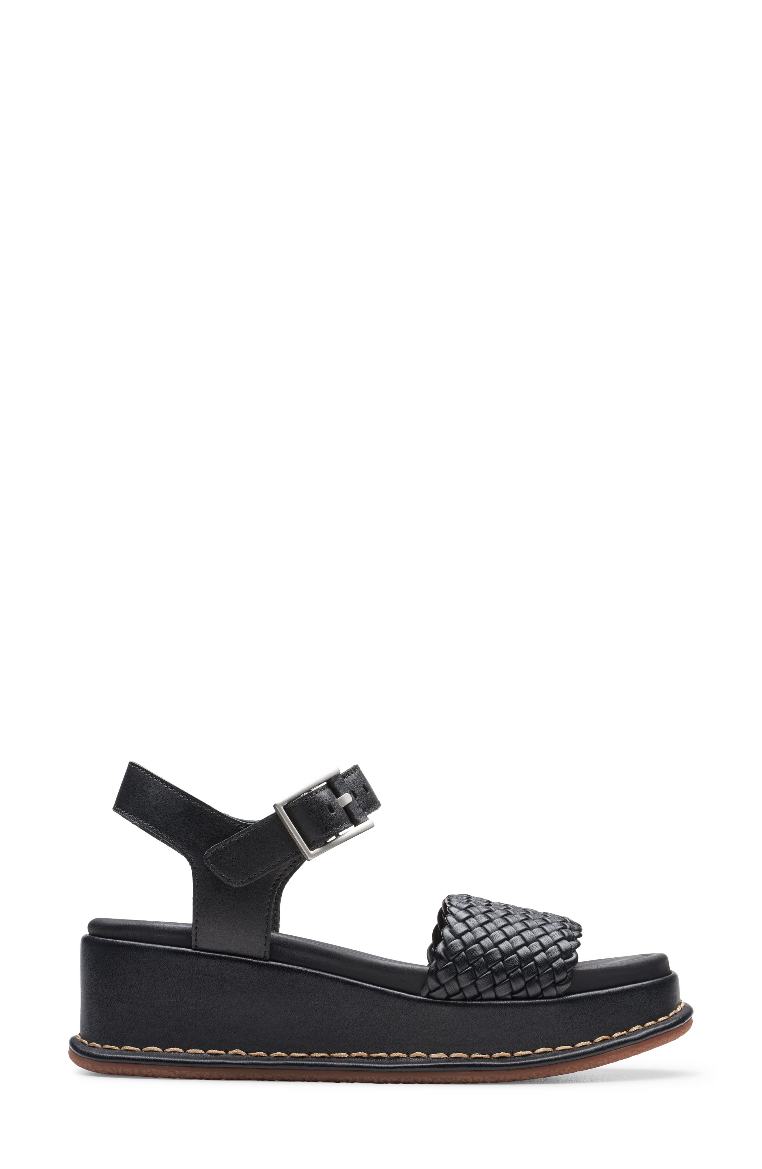 Clarks<sup>®</sup> Kimmei Bay Ankle Strap Platform Wedge Sandal, Alternate, color, 