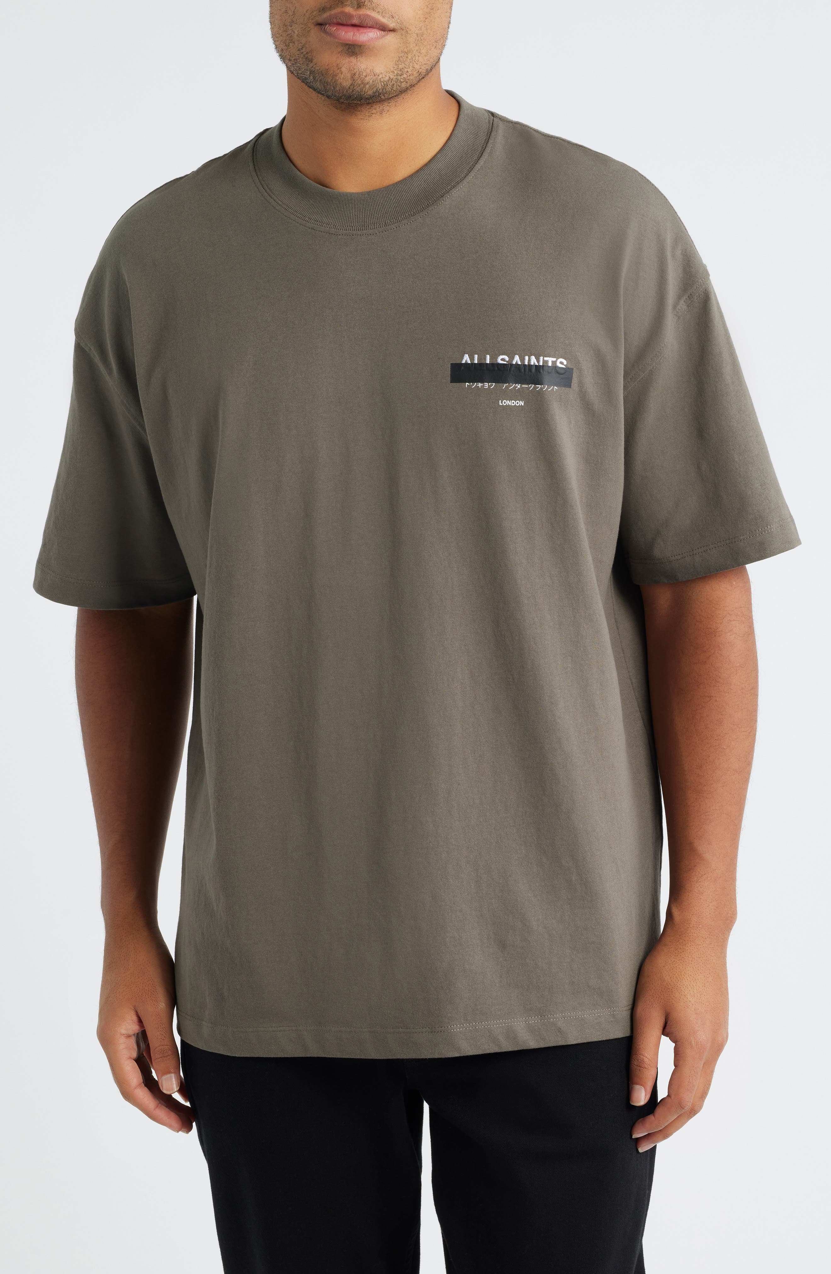 Redact Mock Neck Graphic T-Shirt - image 5
