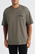 AllSaints Redact Mock Neck Graphic T-Shirt