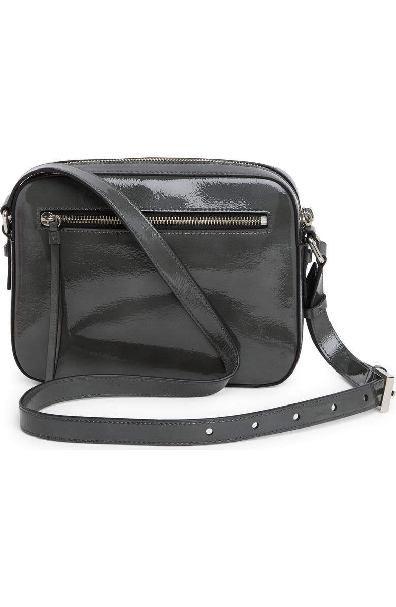 AllSaints Captain Lea Square Leather Crossbody Bag, Alternate, color,