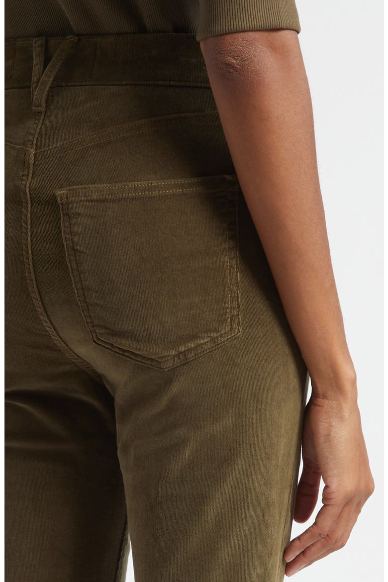 Carson High Waist Ankle Flare Leg Corduroy Pants, Alternate, color, CYPRESS