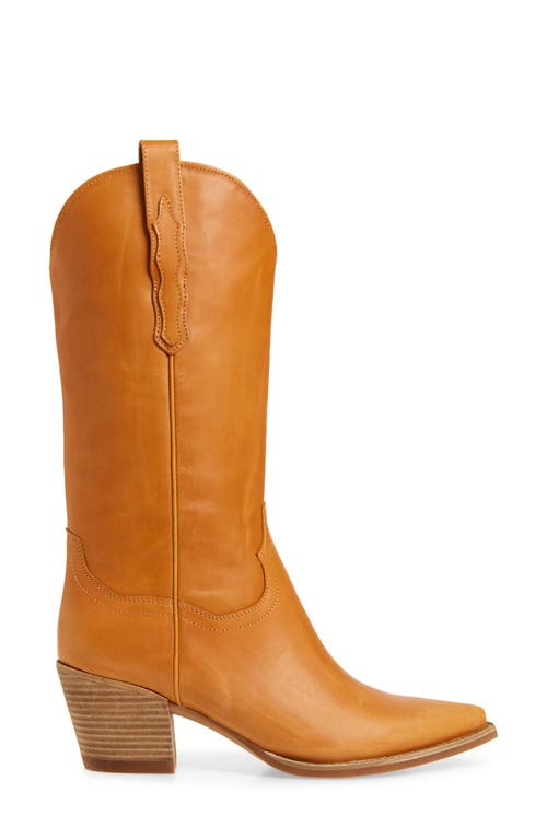 Jeffrey Campbell Dagget Western Boot In Dark Beige Sanded