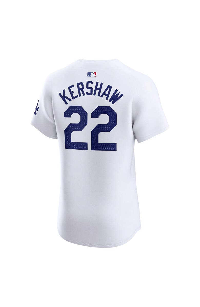Nike Men's Nike Clayton Kershaw White Los Angeles Dodgers Home Elite Player Jersey, Alternate, color,