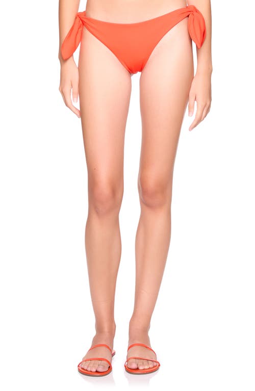 Susana Monaco Adjustable Tie Bikini Bottoms In Red