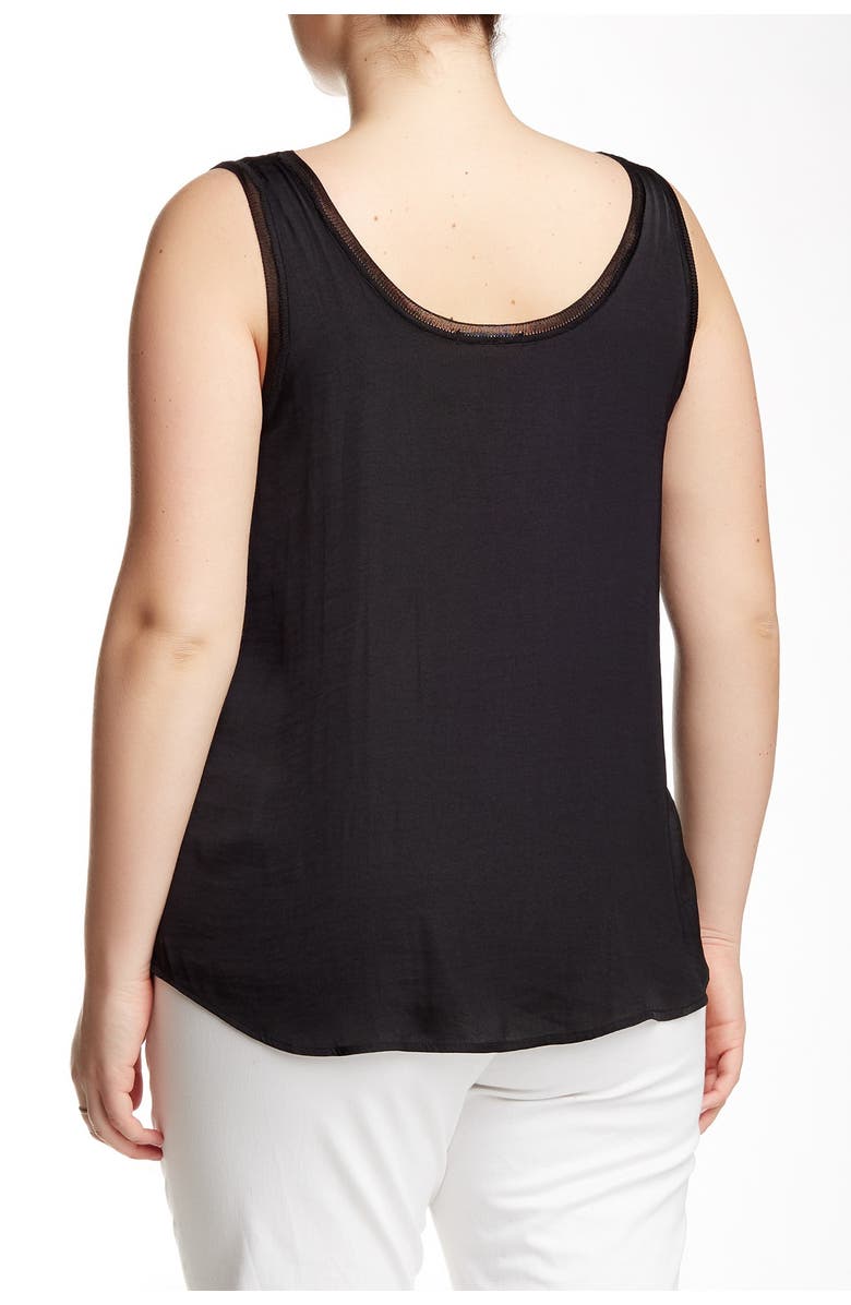 Tart 'Hannah' Contrast Trim Print Tank, Alternate, color, Black