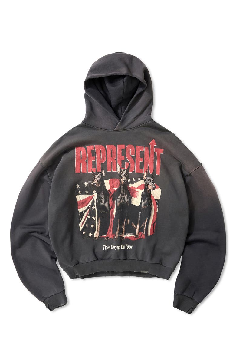 Represent Dream On Tour Graphic Sweatshirt, Alternate, color, Nero