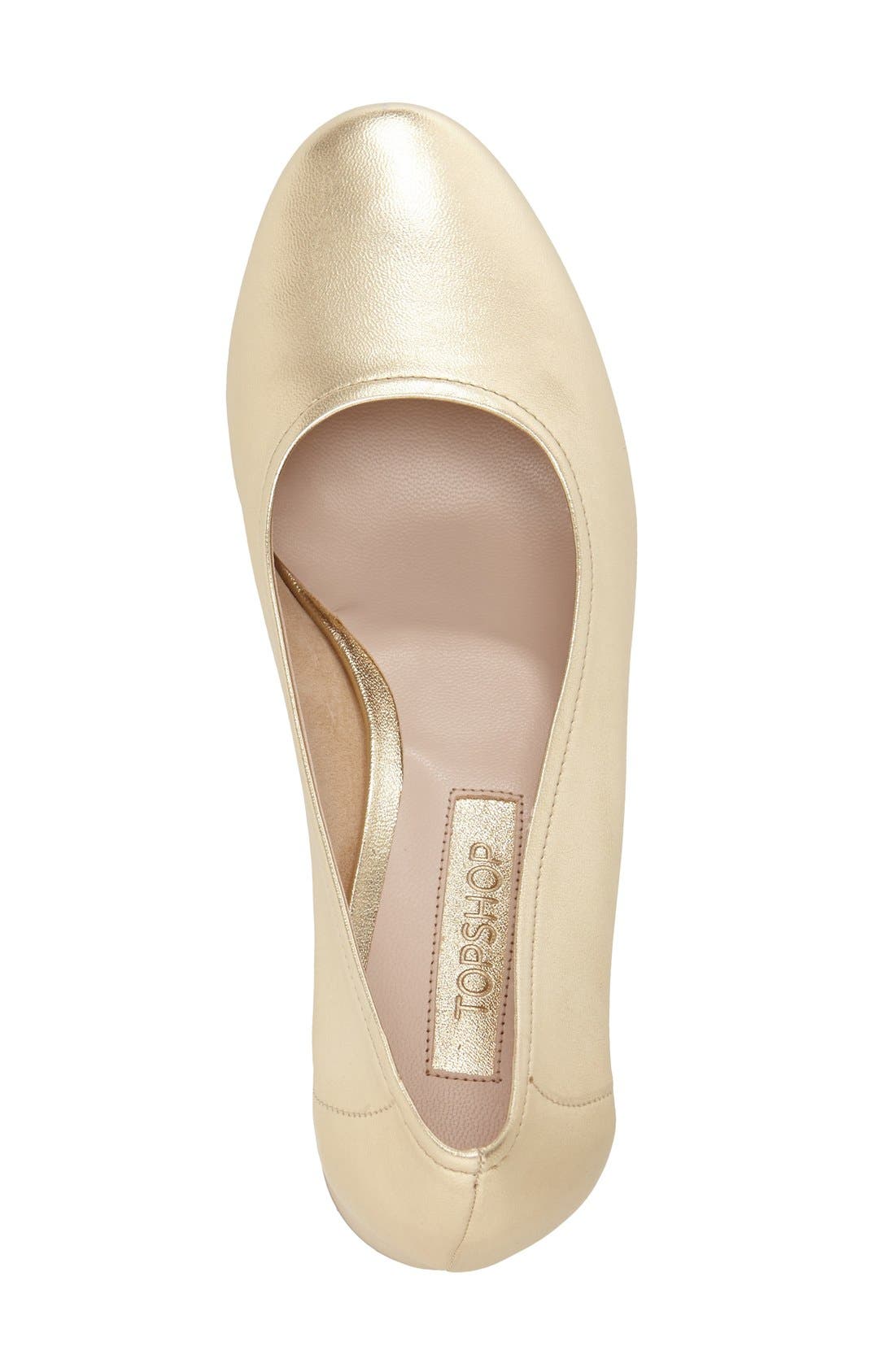 Topshop 'Juno' Ballet Shoe, Alternate, color, 