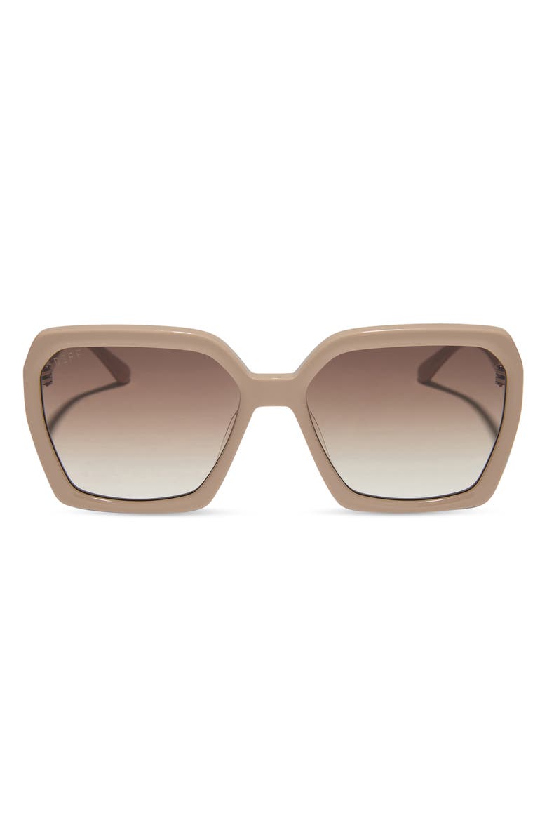 DIFF Sloane 54mm Square Sunglasses, Main, color, Brown Gradient