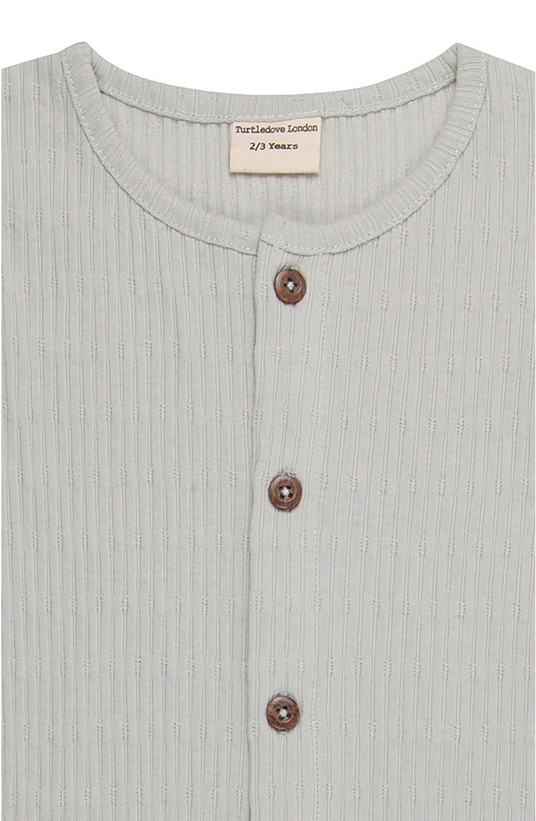 Turtledove London Kids Organic Cotton Jersey Romper, Alternate, color, Green