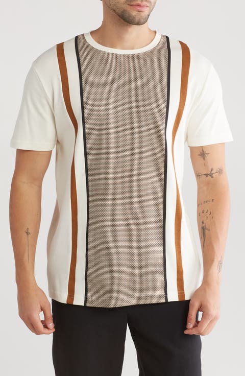 Stripe & Colorblock T-Shirt