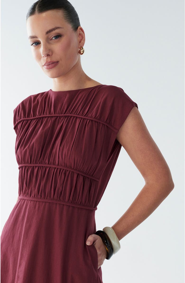 BWLDR Eden Maxi Dress, Alternate, color, Burgundy