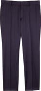 BOSS Genius Slim Fit Flat Front Wool Dress Pants