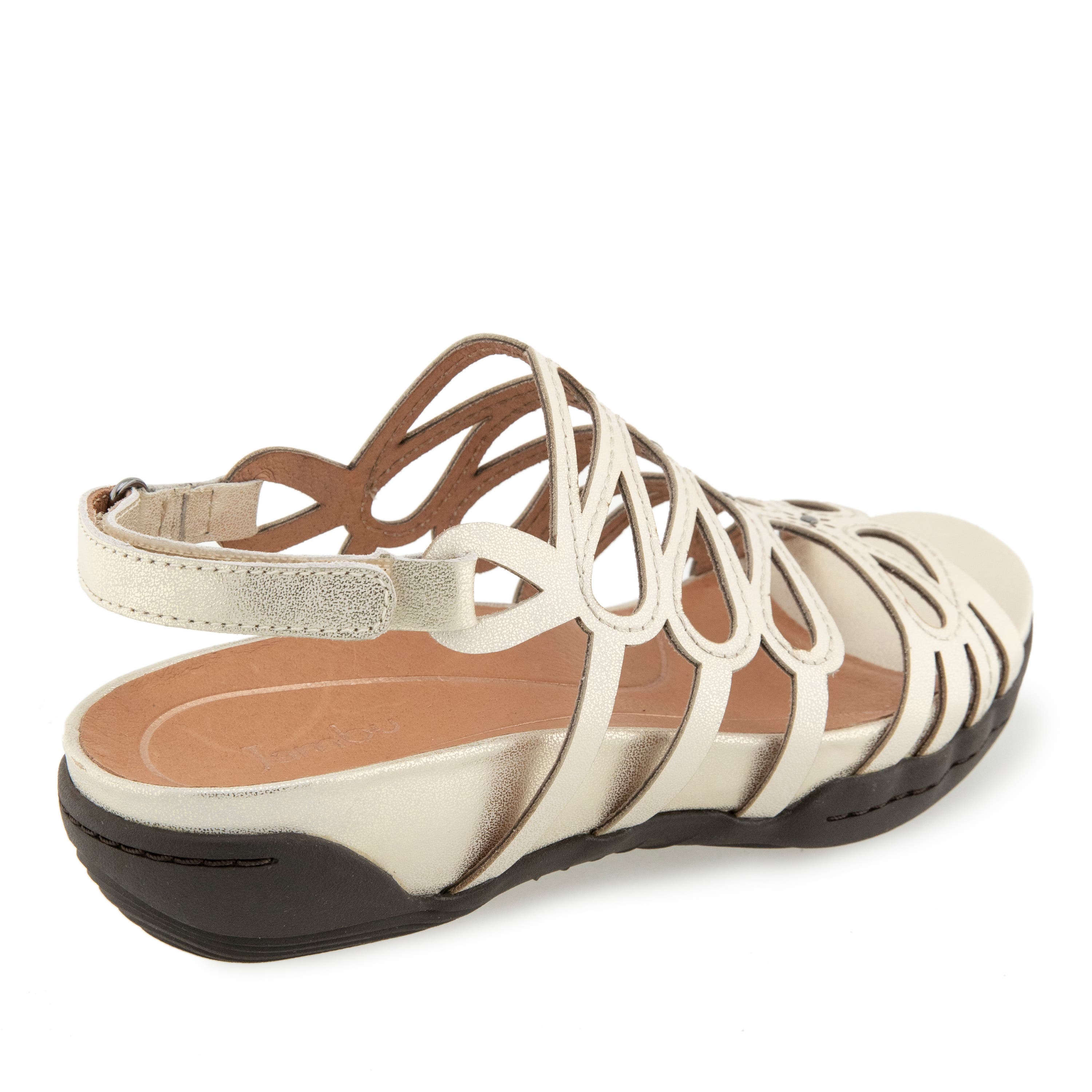 Miriam Casual Flat Sandal, Alternate, color, BRUSHED GOLD