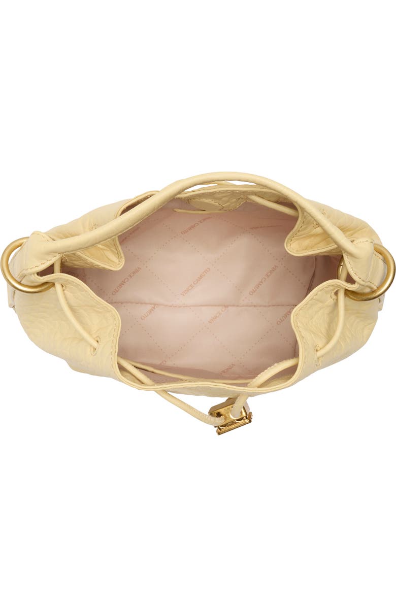 Vince Camuto Pippa Leather Bucket Bag, Alternate, color, Butter