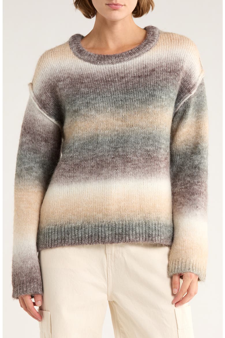 Diffused Stripe Sweater, Main, color, MULTI COMBO
