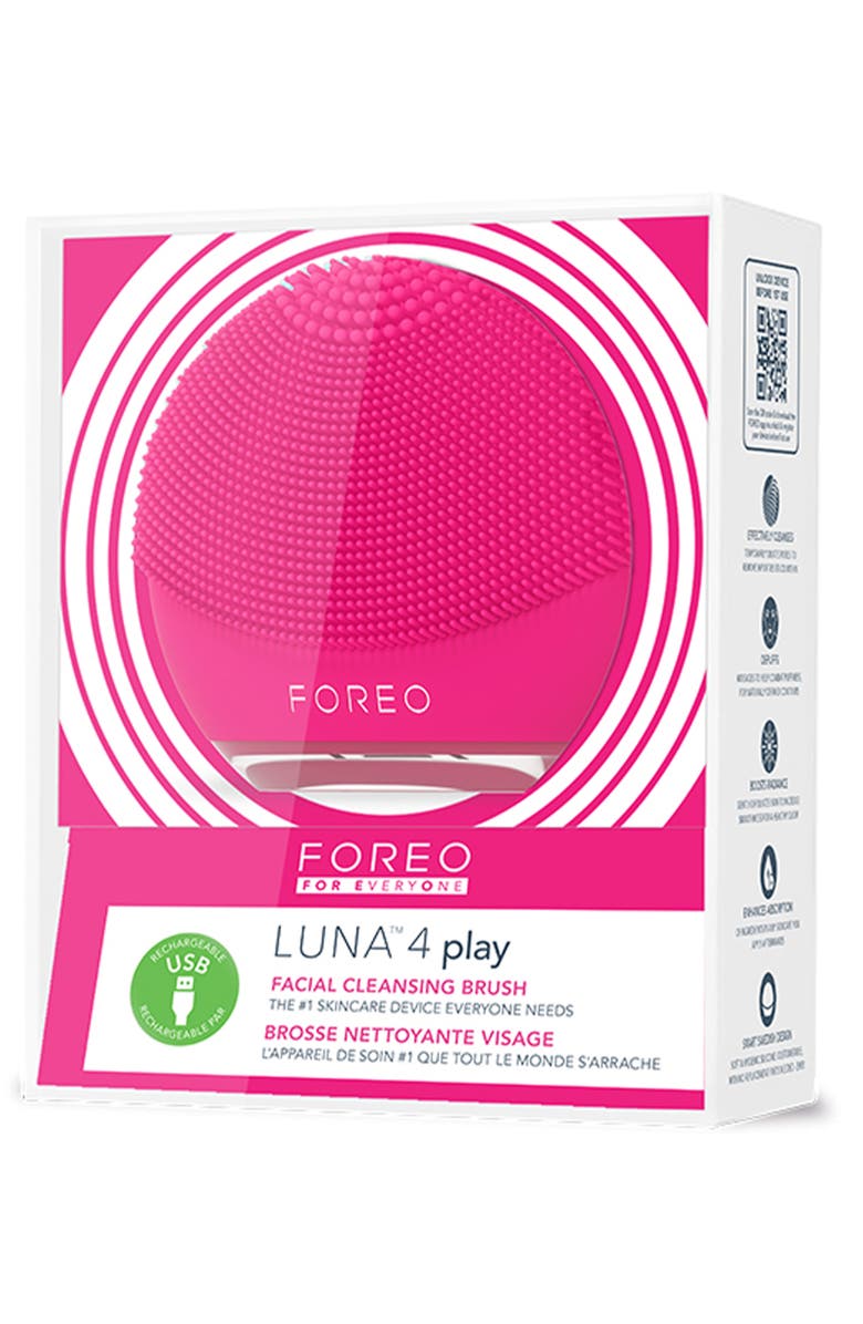 FOREO LUNA<sup>™</sup> 4 play Facial Cleansing Brush, Alternate, color, Bright Pink