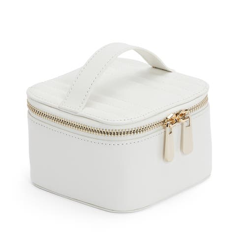 Wolf Maria Zip Jewelry Cube In White