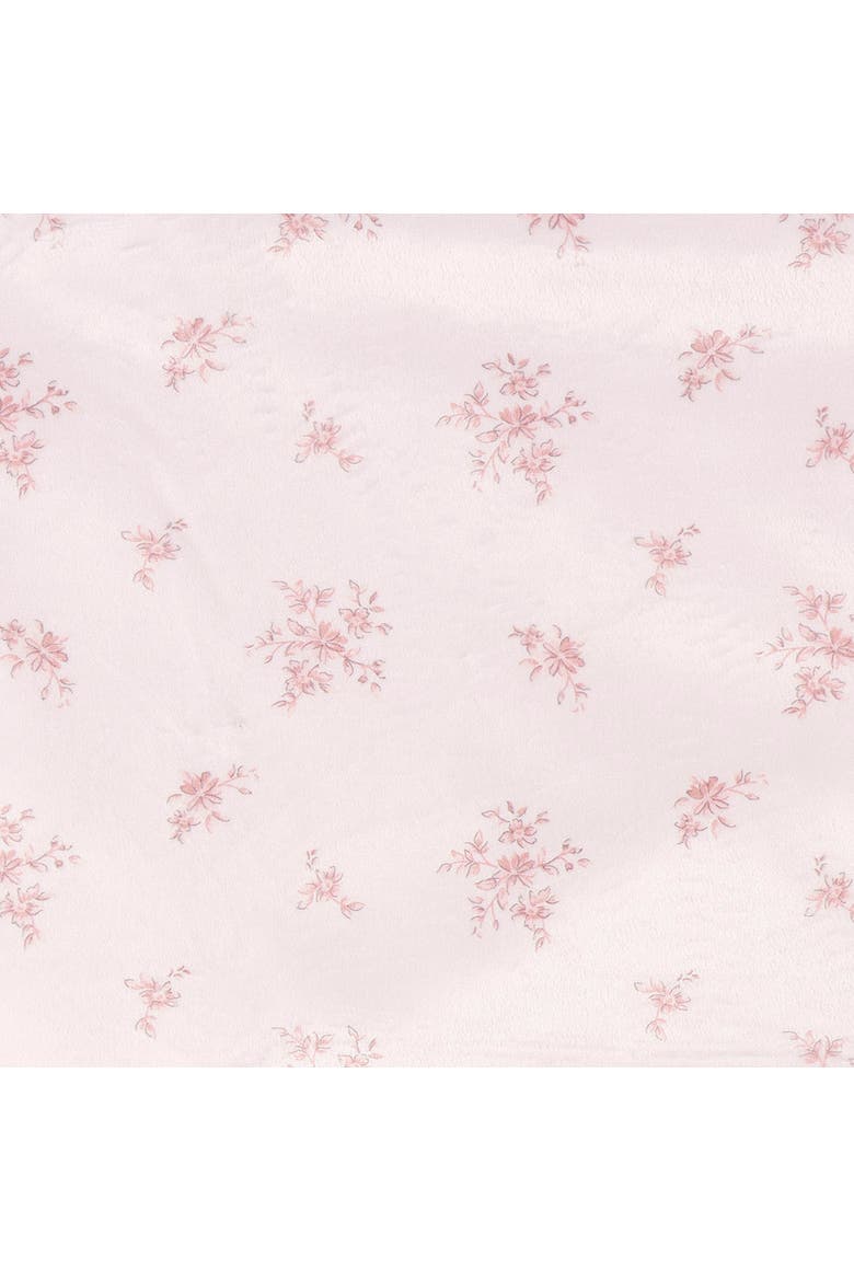 Floral Plush Blanket with Satin Trim, Alternate, color, Pink Floral