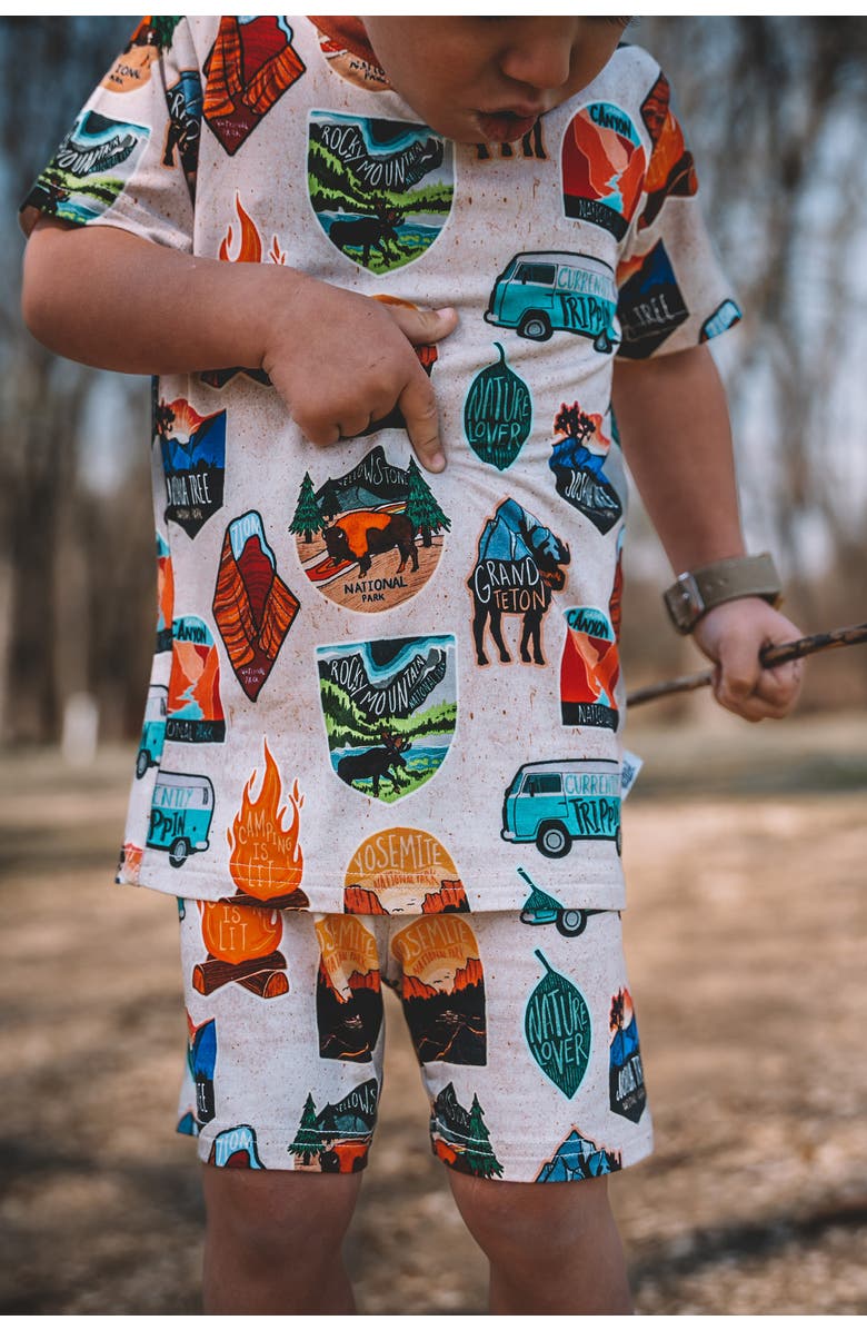 Fletch Tiny Traveler 2 Piece Shorts Set, Alternate, color, Multi