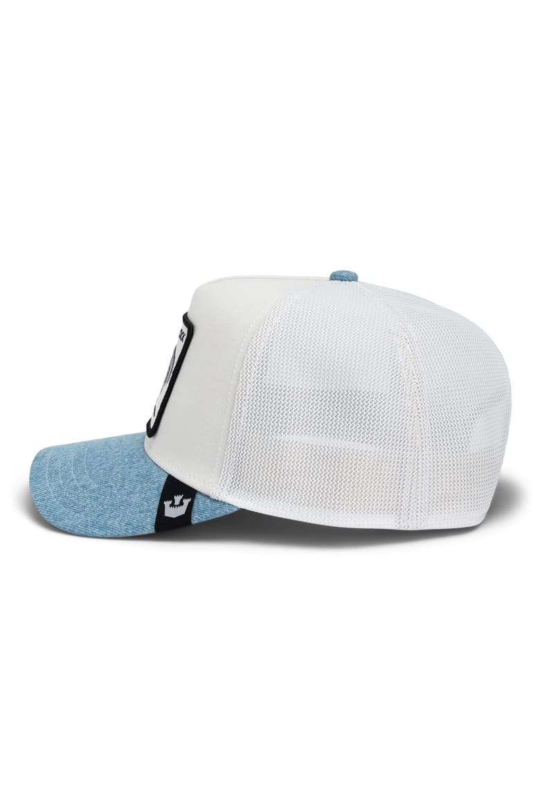 Rooster Patch Snapback Baseball Cap, Alternate, color, WHITE