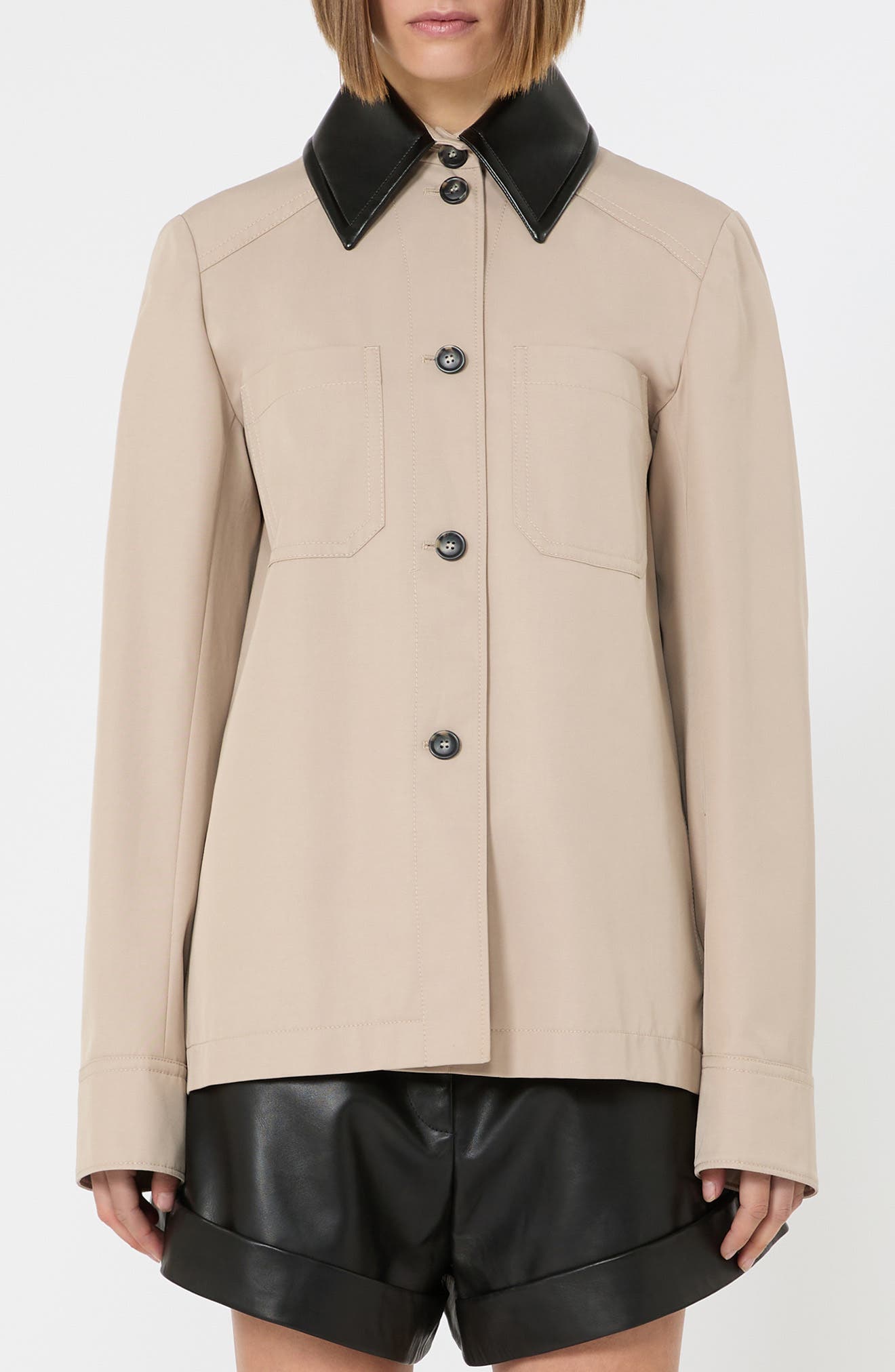 Superbo Gathered Rain Jacket